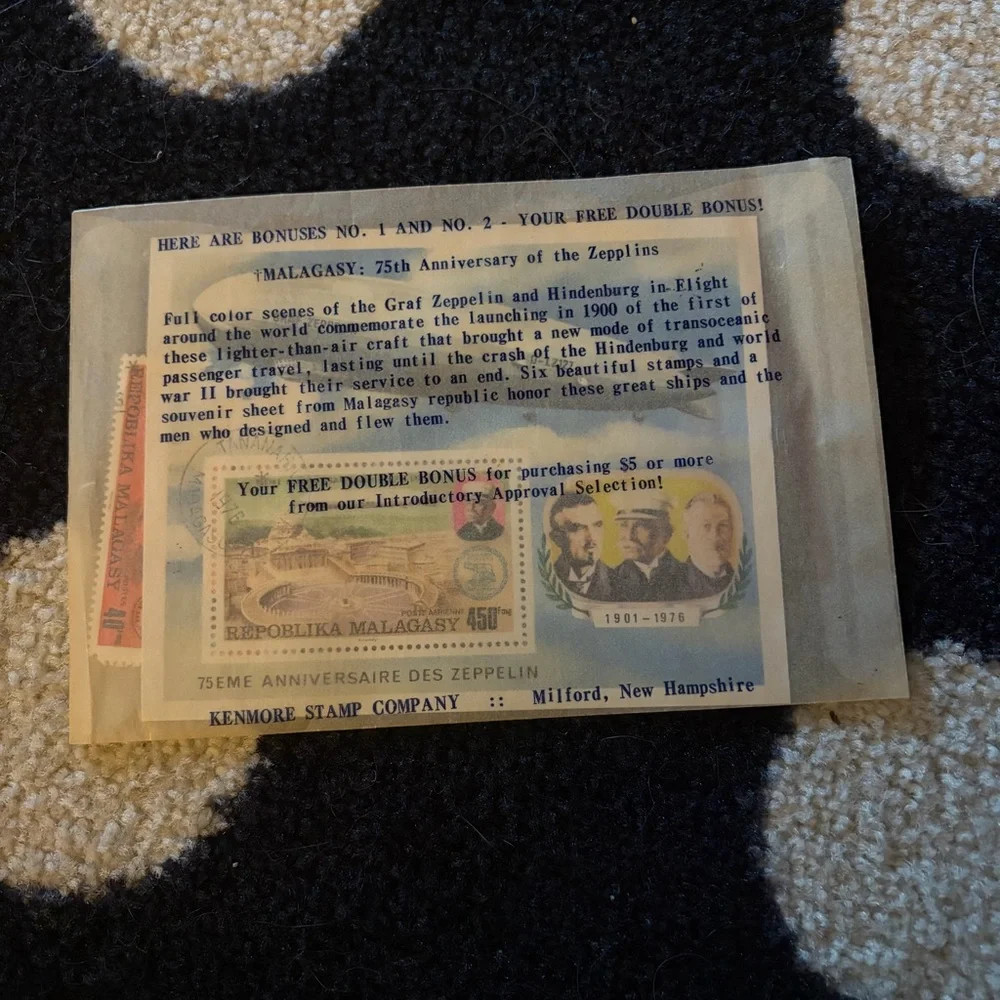 Vintage mint Malagasy postage stamps